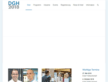 Tablet Screenshot of dgh-kongress.de